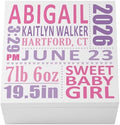 Let's Make Memories Personalized Keepsake Box for New Baby - Memento Storage - Memories Box - Nursery Decor - For Girls - 6" Hx12 Sq - Precious Memories - Pink by LetsMakeMemories
