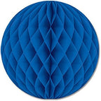 Beistle 24-Piece Tissue Balls in Blue, Decorative Ceiling/Wall Hanging for Birthday, Bridal/Baby Shower, Anniversary, Events, Parties, 12" by Beistle