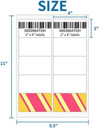 2” x 4” Shipping Labels 5000 Address Labels Printable, White Sticker Label Sheets for Laser Inkjet Printers (10 Labels/Sheet, 500 Sheets) - Image 2