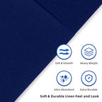 KAMMAK Blue Napkins Disposable 100 Pack Cloth like Paper Dinner Napkins Folded with Pocket Navy Blue Napkins Hand Towel for Party Decoration, Wedding Reception, Bathroon and Kitchen (16.5 x 16.5 inch) - Image 5