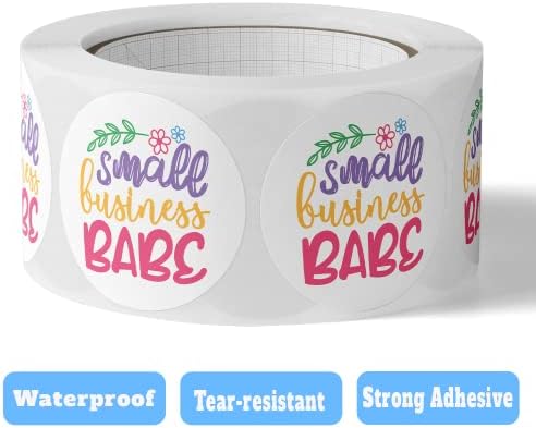 150 Custom Circle Roll Labels, Custom Sticker, Custom Text, Image, Logo Sticker for Business, Party, Wedding and Baby Shower Gloss/Matte Finish (3 inch Circle) - Image 2