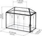 Glass Card Box with Slot, 12.6" x 5.9" x 9" Large Black Clear Card Boxes for Wedding Receptions, Christmas Decor, Baby Shower, Birthday Party, Bridal Shower - Slot Length 7.1 Inches - Image 5