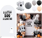 7.2ft Halloween a Little Boo is Almost Due Arch Backdrop Cover by Unknown