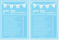 Party Hearty Baby Shower Games, Guess Who Mommy or Daddy - Blue (Pack of 2) by PartyHearty