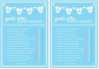 Party Hearty Baby Shower Games, Guess Who Mommy or Daddy - Blue (Pack of 2) by PartyHearty