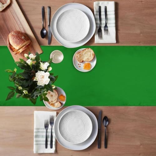 20 Pack Satin Table Runner 12 X 108 Inch Silk Table Runner for Party,Wedding, Birthday, Banquets,Decoration(Green) - Image 2