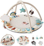 Blissful Diary Baby Play Gym, 5 Development Zones Activity Tummy Time Mat by BlissfulDiary