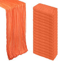 16 Pack 23 x 120 Inch Orange Table Runner 10Ft Cheesecloth by Heneger