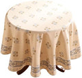patdrea Vintage French Pattern Tablecloth,Round,Diameter 67" by Welcometopatdrea