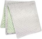 MEG ORIGINAL Baby Blanket Green/Gray Made from Super Soft Minky Dot Material (Snuggle (30 x30 in)) - Image 5