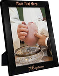 PersonalizationStreet - Religion Occasions: Baptism Personalized 4" x 6" Vertical Black Wood Photo Frame with Free Custom Engraving, Shipping and Photo Print of Your Special Photograph by PersonalizationStreet%C2%AE
