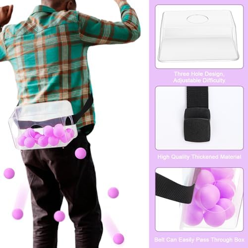 Vinsot 6 Sets Baby Shower Games Twerking Shaking Balls with Belts, Purple - Image 4
