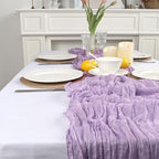 12 Pack Lilac Purple Cheesecloth Table Runner 23 x 120 Inch 10Ft - Image 5