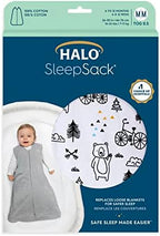 HALO SleepSack, 100% Cotton Wearable Blanket, Swaddle Transition Sleeping Bag, TOG 0.5 - Image 5