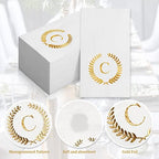 200 Pack Monogrammed Disposable Napkins Gold Foil Letter C Guest Napkins Initial Disposable Hand Paper Towels for Wedding Engagement Baby Shower Party Home Kitchen Bathroom Dinner Decorative Towels - Image 4