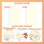 Set of 2 Arch Backdrop Covers Cream(7.2Ft, 6Ft), 2-Sided Spandex Fitted Round Top Chiara Arch Backdrop Stand Covers for Baby Shower Wedding Birthday Party Supplies (Only Cover) - Image 6