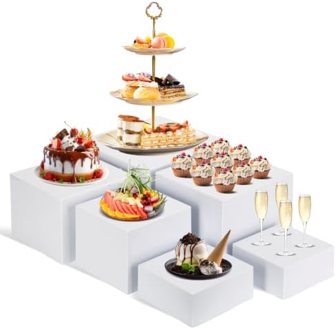 6 PCS Buffet Risers, Large Food Risers for Buffet Table, Dessert Display by Unknown