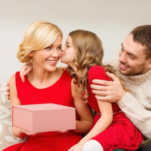 iloMAOZX Pink Gift Box, 9x9x4Inch Gift Boxes for Presents & Packaging - Image 6