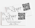 Wedding Pics or It Didn't Happen QR Code Card, Photo Card, Social Media Online, Wedding Website, Modern, Minimalist Pictures, Capture the Love, Any Occasion Personalized Favors by AllEwiredUp