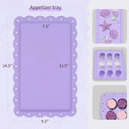Pack of 11 NWK Cake Stand Set of Cupcake Stand, Tray & Table Cloth (Purple) - Image 4
