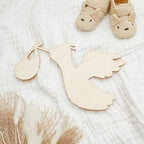 DIY Stork Baby Shower Decorations 22-inch, 1/4 inch Thick, Pack of 1 Pregnancy Announcement/Baby Announcement Sign Prop for Nursery Decor, by Woodpeckers - Image 4