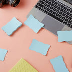 120 Pieces Mini Business Cards, 3.66x2.36 inches, Light Blue (Pack of 4) - Image 5