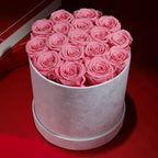 Prifroti 17 Flowers in a Luxury Suede Box, Birthday Gifts for Women, Preserved Flowers, Mothers Day Roses Gift for Mom, Light Pink - Image 6