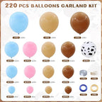 Boots or Bows Gender Reveal Decorations - 235 Pcs Boy or Girl What Will Baby Be Gender Reveal Party Supplies Include Backdrop Balloon Garland Banner Cake Topper Cupcake Toppers Balloon Tools - Image 3