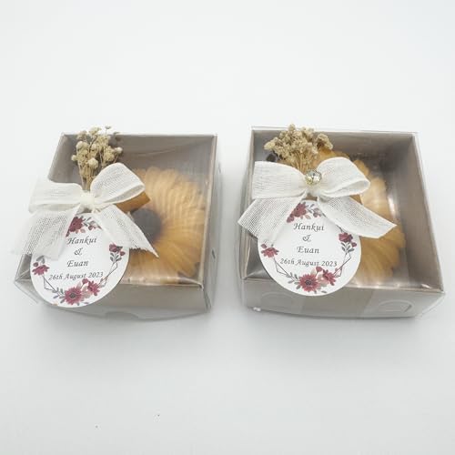 Wedding Favors for Guests Bulk Candle Favors Elegant Sunflower Candles – Baby Shower Communion Baptism Custom Bridal Shower Gifts, (10,20,30,50,100,150 Options Available in Customize Section) - Image 5