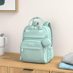 BabbleRoo Diaper Bag Backpack - Baby Essentials Travel Bag - Multi Function Water Resistant Diaper Bag, Travel Essentials Baby Bag with Changing Pad, Stroller Straps & Pacifier Case – Sage Green - Image 2
