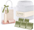 Dobafun Clear Gift Bags with Handles, 55 PCS Clear Goodie Bags with Ribbon by Unknown
