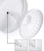 Hedume 10-Set Cake Stands, Metal Cupcake Stand Set with Multiple Combination Styles, Dessert Plate Cake Serving Tray Candy Fruit Display Tower for Wedding, Birthday Party, Anniversary, Baby Shower - Image 2
