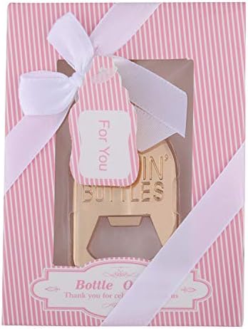 24pcs Poppin Bottle Bottle Opener Baby Shower Favors Gift for Girl with Exquisite Packaging Box,Baby Shower Souvenirs For Guests Girl Baby Shower Party Decor Supplies by WeddParty (Pink A, 24) - Image 3