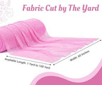 Pack of 40 Yard Chiffon Drapery Fabric, 60" Wide, Multiuse - Bubblegum Pink - Image 2