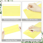 200 Pack #10 Yellow Envelopes Letter Size Self Seal Business Envelopes - Image 4