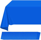 32 Pack Blue Plastic Tablecloth for Rectangle Tables, Premium Decorative Royal Blue Disposable Table Cloths for Parties, Rectangle Party Table Cover for Birthday, Wedding, Anniversary, 54 x 108 Inch by RAGNHILD