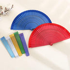 Personalized Sandalwood Fan Wedding Favors&Birthday Gifts&Christmas Gift Custom Wooden Fans Party Favor Bridal Shower Gifts (Purple,20 pcs) - Image 3