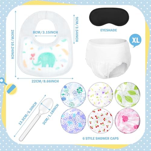 Liitrsh 12 Sets Funny Blindfold Baby Shower Feed Me Baby Shower Games Set - Image 5