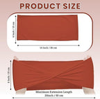 MDS Pack of 100 Spandex Chair Sashes Without Slider Buckles – Terracotta - Image 2