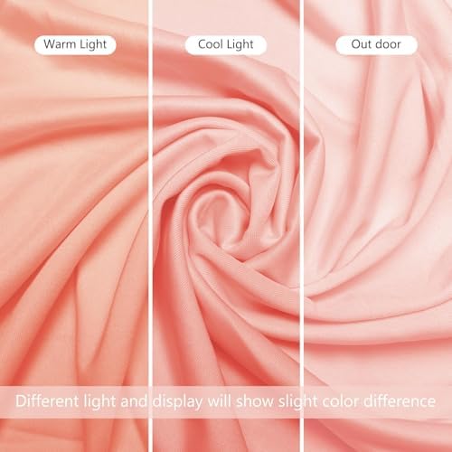 Wokceer Arch Backdrop Cover 7.2FT, 6FT Pale Pink Arch Cover Stretchy - Image 6