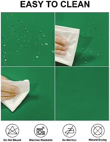 Fokitut 2 Pack Waterproof Square Tablecloth, 90x90 Inch, Stain Resistant and Wrinkle Polyester Table Cloth, Fabric Table Cover for Kitchen Dining, Wedding, Party, Holiday Dinner-Emerald - Image 2