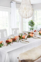 Lvydec 2 Pack Artificial Peony Flower Garland - 6ft Silk Peony Orange Flower Garland Arch Flower Vine for Wedding Party Table Decoration(Orange) - Image 2