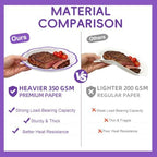 350 Pcs Deep Purple Rim Paper Plates and Napkins Party Supplies - Image 7