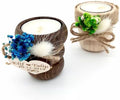 Giveaways for Guest with Wooden Tealight Candle Holders, Baby Shower Party Decor, Natural Wood Holders, Bridal Shower Wedding Favors, (10,20,30,50,100,150 Options Available in Customize Section) by GiftUp