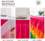 14ft Table Skirt Rainbow Tablecloth Unicorn Tutu Table Skirt for Rectangular Table Birthday Party Decoration - Image 3
