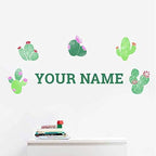 Oliver's Labels Premium Name Wall Decals - Matte Finish Personalized Wall Art for Kids' Rooms & Nurseries (Cactus) - Image 2