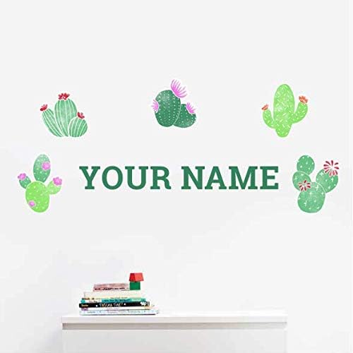 Oliver's Labels Premium Name Wall Decals - Matte Finish Personalized Wall Art for Kids' Rooms & Nurseries (Cactus) - Image 2