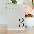 Frosted Wedding Table Numbers 1-25 with Stands - Image 5