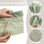 1000 Sheets Sage Green Tissue Paper Bulk, 20"X14" - Image 3