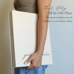 Baby Photo Albums 4x6 Horizontal & Vertical Pictures Linen Baby Scrapbook - Image 6